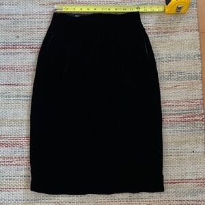 VINTAGE DIOR VELVET PENCIL SKIRT